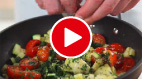 Video Tilapiafilet auf mediterranem Gemüse
